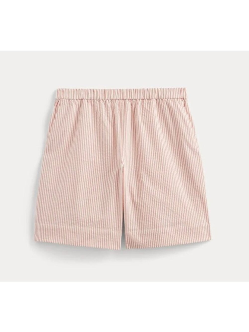 Everlane The Seersucker Pull-On Short Women's Size XXL Orange White New W/ Tags!